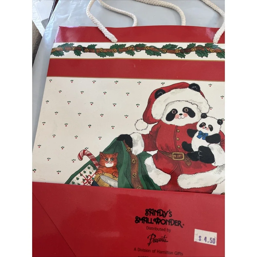 Vintage Sandy's‎ Small Wonder Christmas Gift Bag 10x13